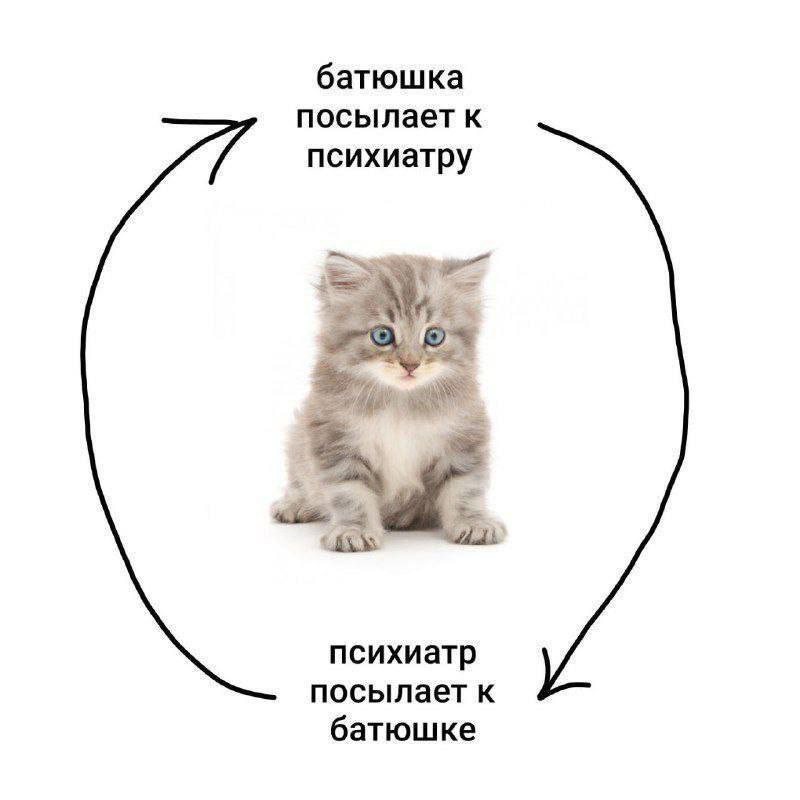 батюшка посылает к психиатру психиатр посылает к батюшке