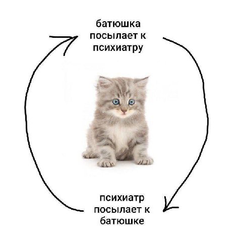 батюшка посылает к психиатру психиатр посылает к батюшке