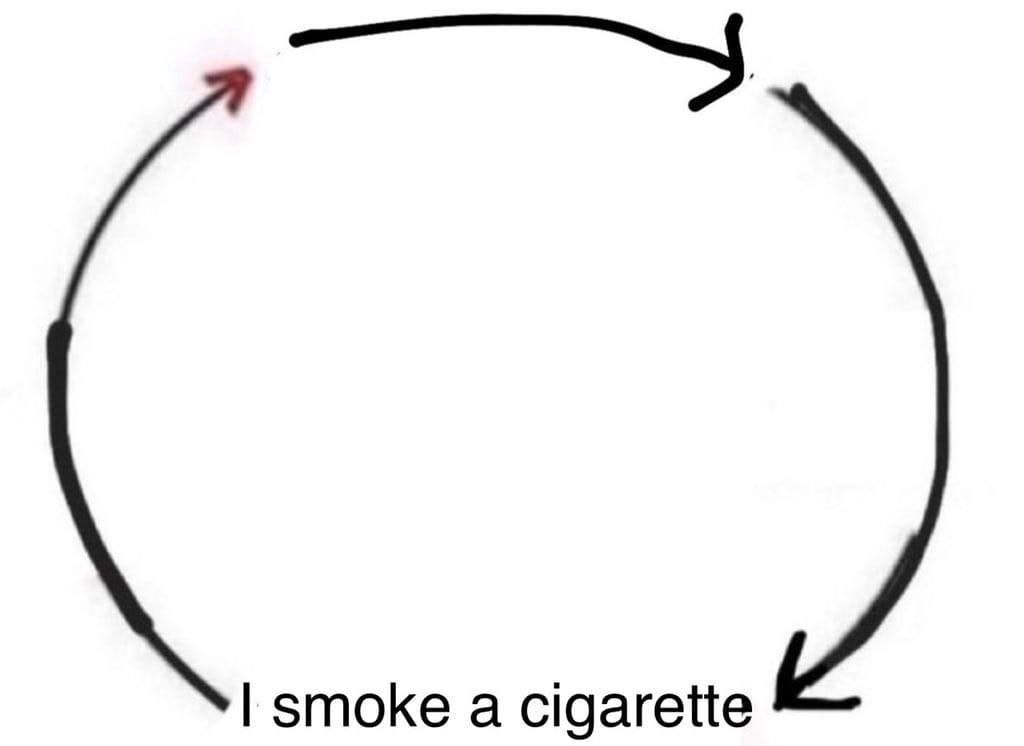 smoke a cigarette