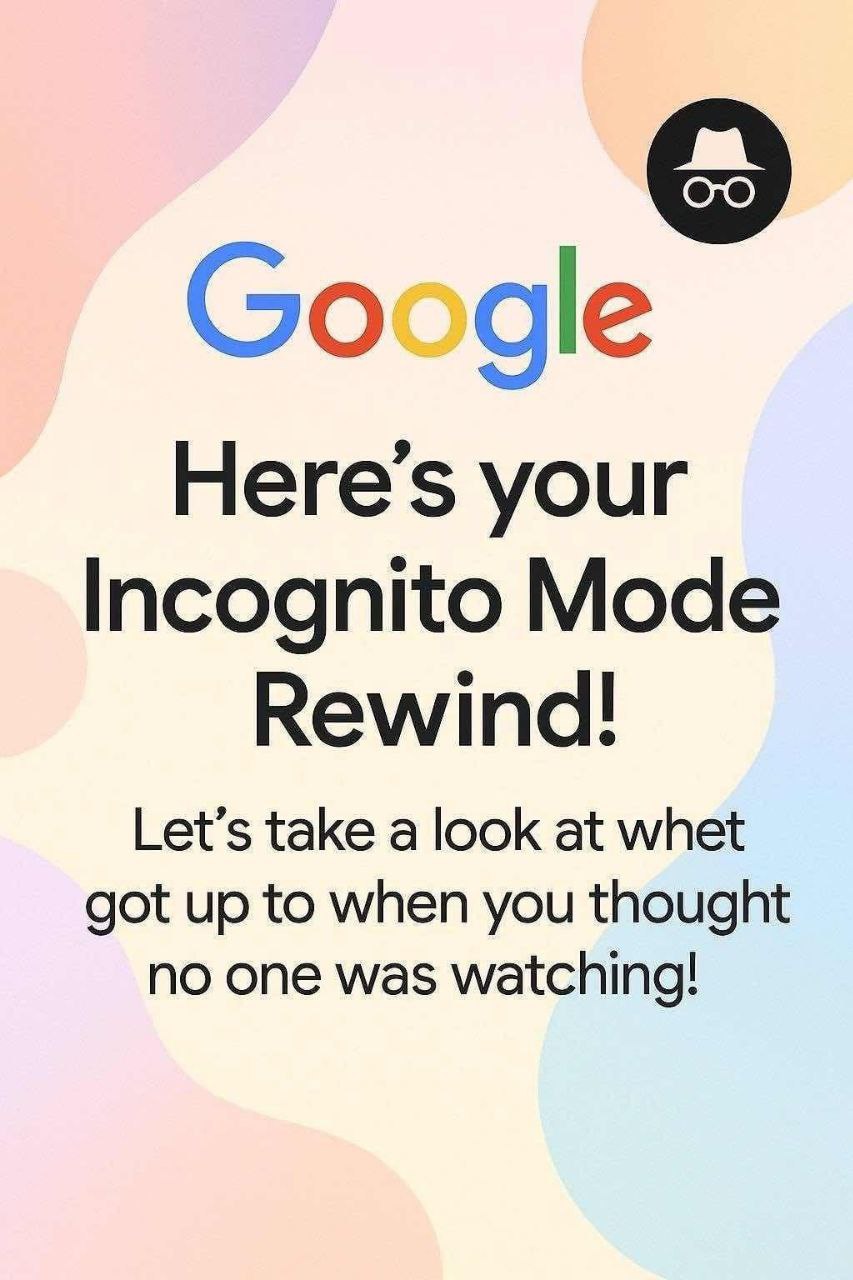 Google your Incognito Mode Rewind! Let’s take a look at whet got up to when you thought no one was watching!
