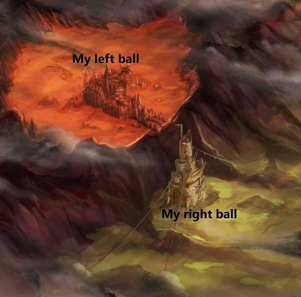 left ball A 4 у My right ball