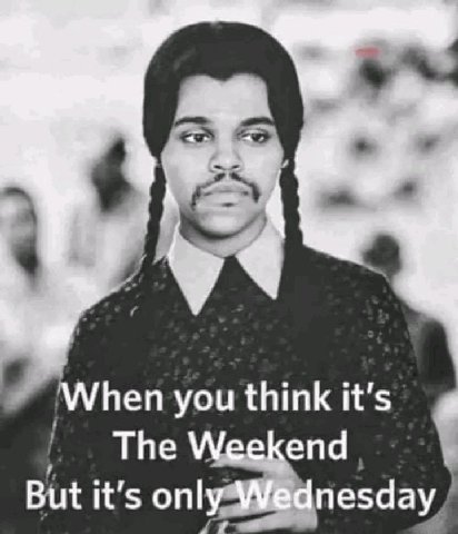 ‘When you think it’s The Weekend But it’s