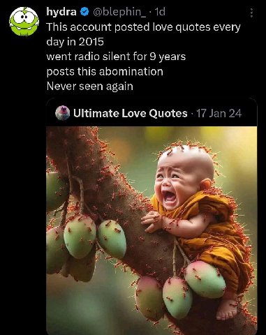 ПуЧга @blephin_- This account posted love quotes every in 2015 went radio silent for 9 years posts this abomination Never seen again Ultimate Love Quotes 17 Jan 24 at
