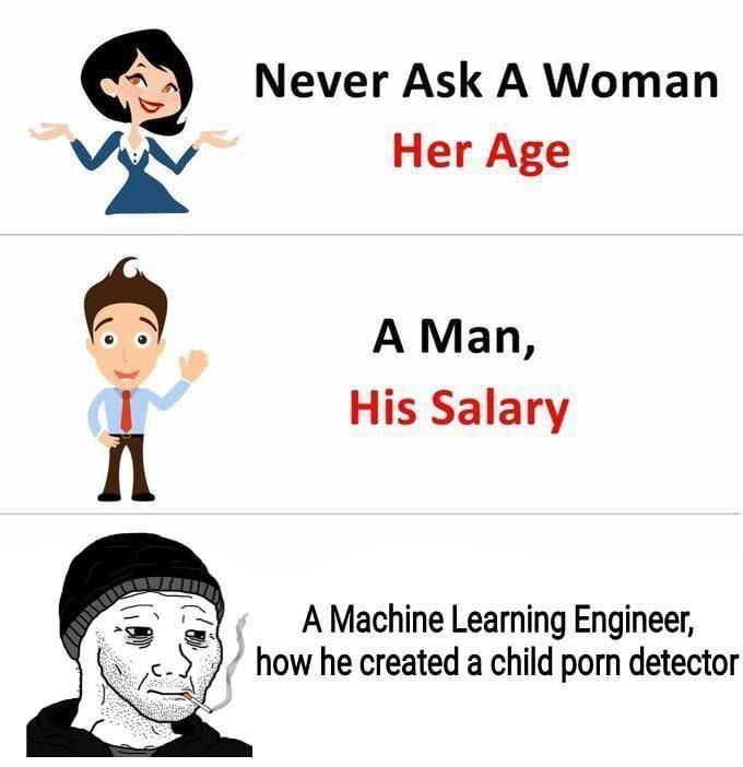 Never Ask А Woman Her Age А Man, His Salary A Machine Learning Engineer, how he created а child porn detector