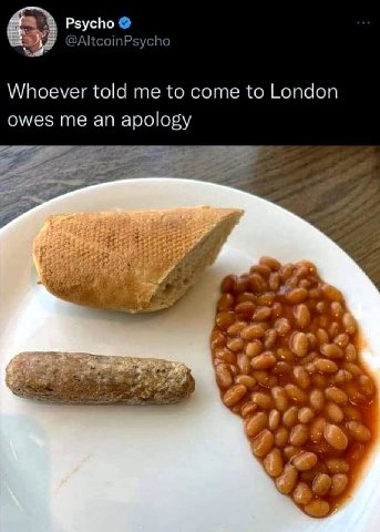 Psycho AltcoinPsycho Whoever told me to come to London owes me an apology 4 Я 4