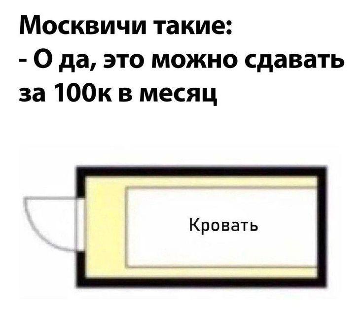 Москвичи такие: О да, это можно сдавать за 100к в месяц Кровать