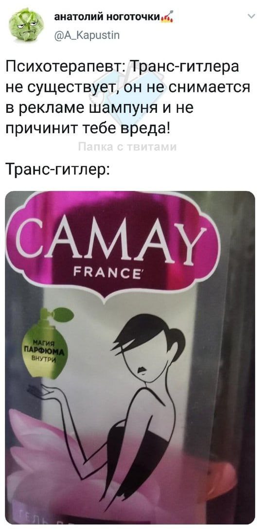 4 1 анатолий ноготочки. @A_Kapustin Психотерапевт: Транс-гитлера не существует, он не снимается в рекламе шампуня и не причинит тебе вреда! Транс-гитлер: AMAY FRANCE’