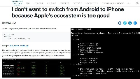 BUSINESS INSIDER TECH ECONOMIE POLITIQUE STRATEGIE LIFESTYLE NEWSLETTERS INNOVATION RESPONSABLE itch Android to iPh don't want to switch from Android to iPhone tem is because Apple's ecosystem is too 