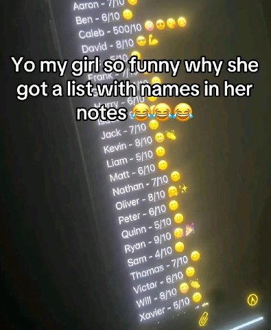 my funny why she got a патез in her notes 4 Nim