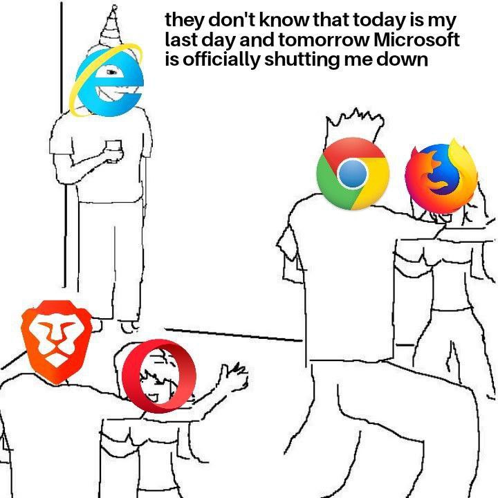 А they don't know that today is my last day and tomorrow Microsoft is officially shutting me down