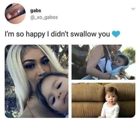 gabs @_xo_gabss so happy didn't swallow you