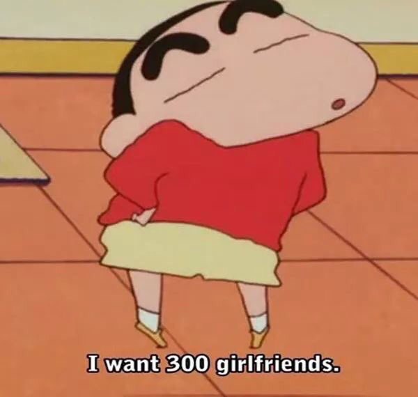 I want 300 girlfriends.