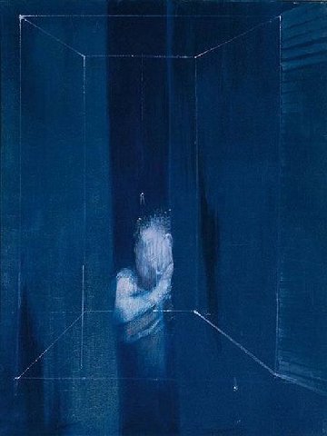 Francis Bacon - Two Figures at a Window, 1953 / Joseph Philibert Girault de Prangey - Constantinople, Hyppodrôme, 1842-44