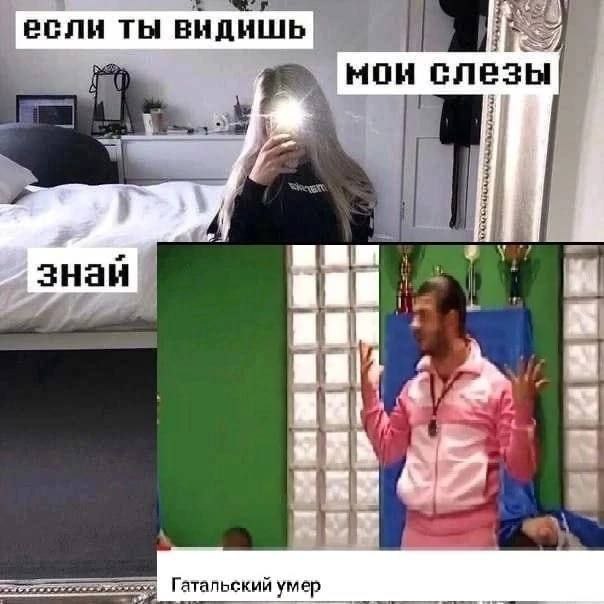 1! если ты видишь i нои слезы 3 знай i я a Гатальский умер