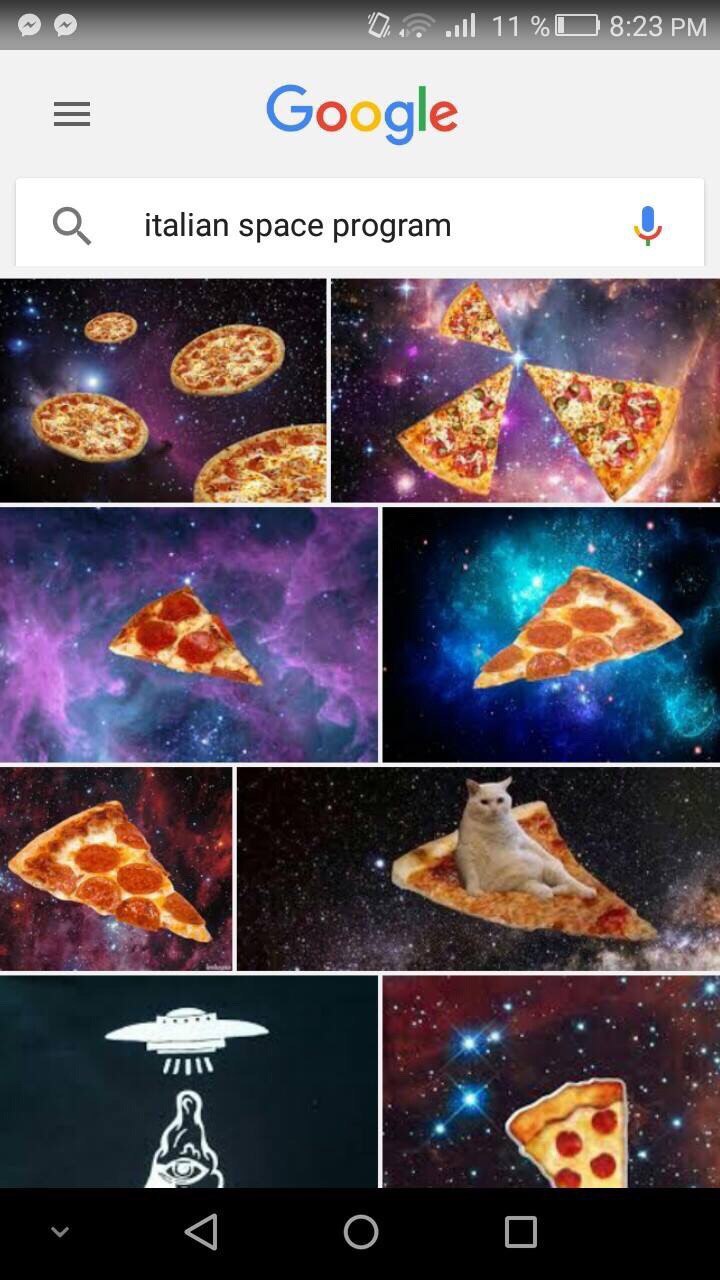 all 8:23 Google italian space program