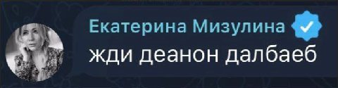 Екатерина Мизулина жди деанон далбаеб