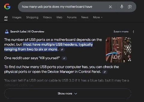 how many usb ports does my motherboard have А! Search Labs Overview The number of USB ports on a motherboard depends on the model, but most have multiple USB headers, typically ranging from two to six