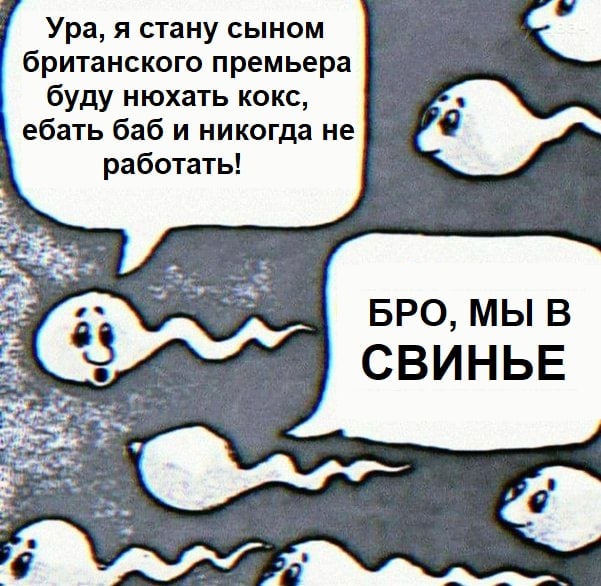 Ура, я стану сыном британского премьера буду нюхать кокс, ебать баб и никогда не работать! BPO, МЫ В СВИНЬЕ
