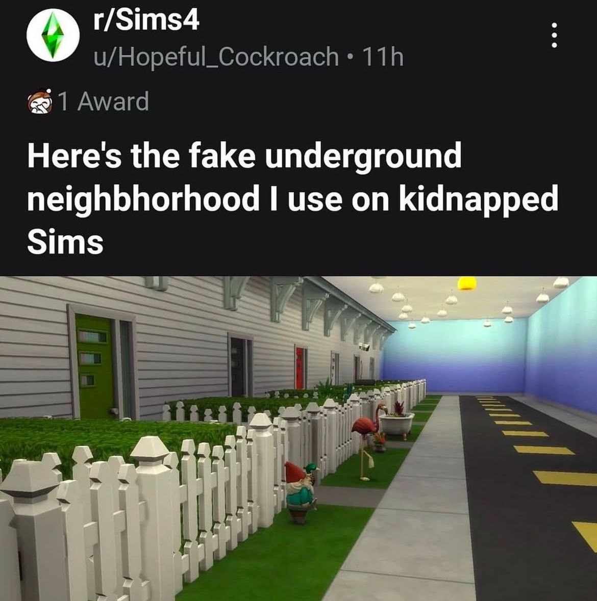 о r/Sims4 an Here's the fake underground neighbhorhood use on kidnapped Sims