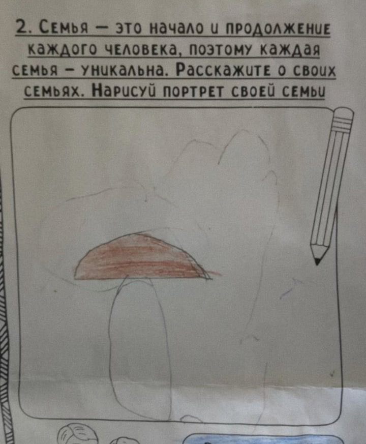 2. Семья это начало и ПРОДОЛЖЕНИЕ каждого YEAOBEKA, поэтому каждая СЕМЬЯ УНУКальна. Расскажите о своих СЕМЬЯХ. Нарисуй ПОРТРЕТ СВОЕЙ СЕМЬИ