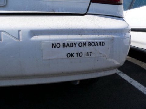 NO BABY BOARD TO HIT