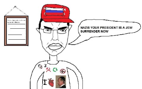 Patient diagnosis: contrarian personality disorder NAZIS YOUR PRESIDENT IS A JEW SURRENDER NOW