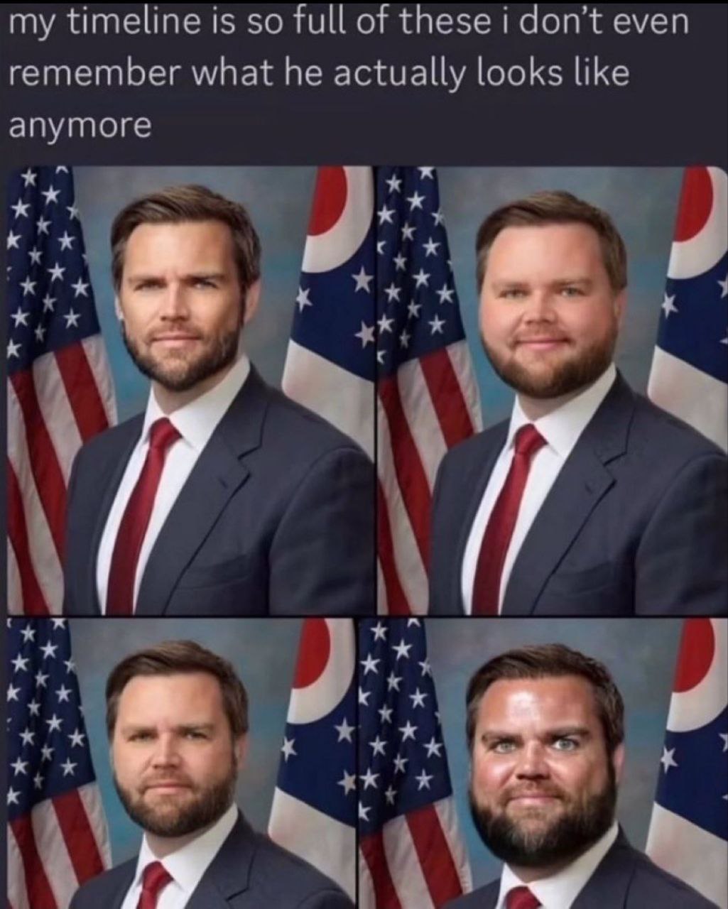 my timeline is so full of these don't even remember what he actually looks like anymore у к