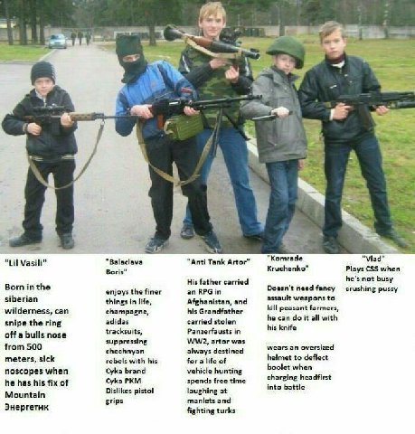 a Mee “Komrade "Lil Vasili" “Balaclava “Anti Tank Artor Kruchenko" Boris” Plays CSS when His father carried he’s not busy Born in the Doesn't need fancy crushing pussy enjoys the finer an siberian thi