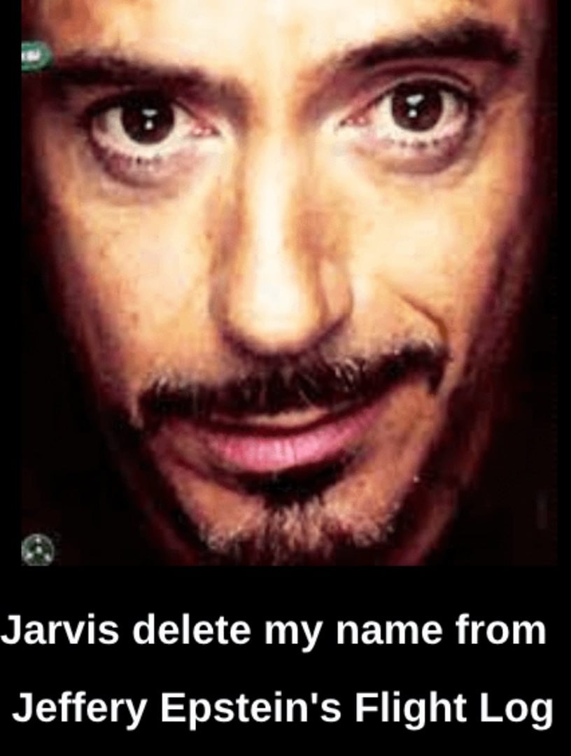 Jarvis delete my name from Jeffery Epstein's Flight Log