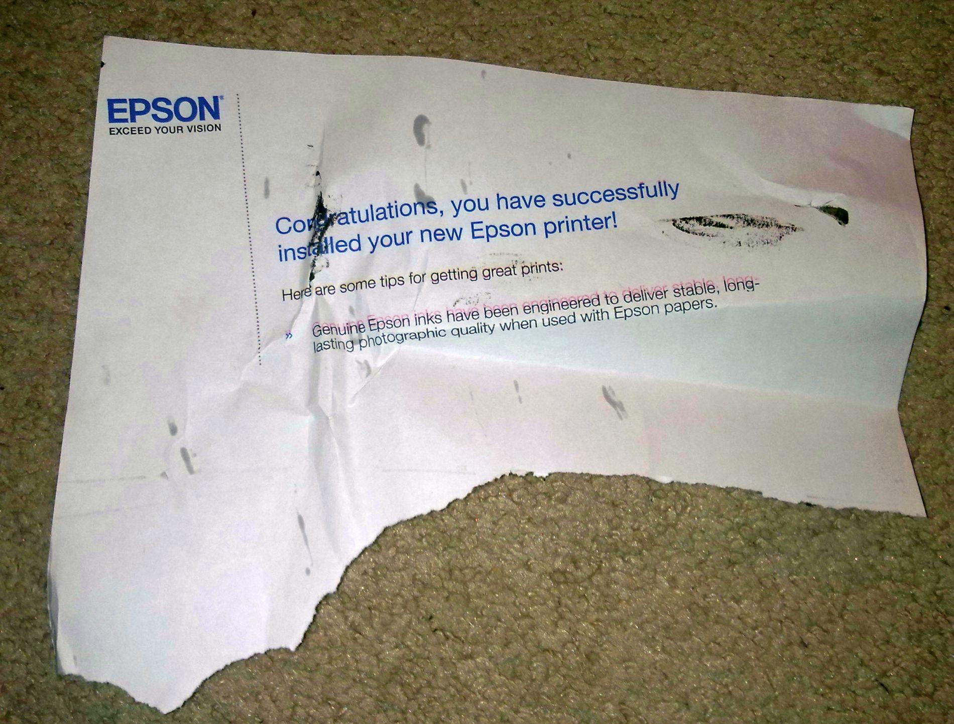 EXCEED YOUR VISION have successtully you on printer! in нед your new Eps 3 great prints: Here are ome tips for getting aliver eered inks hav been sed with papers: Genuine Epso quality
