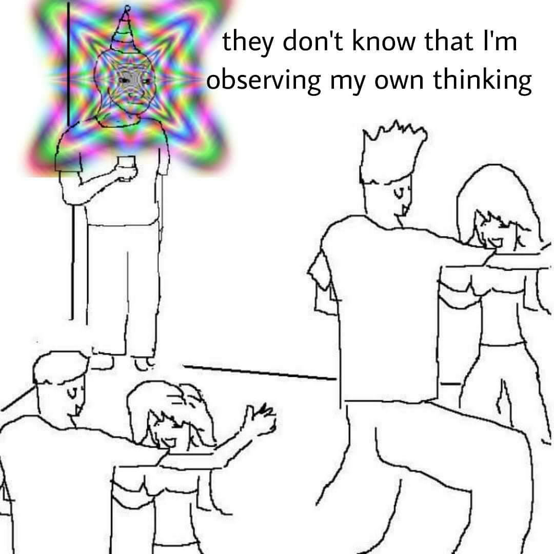 they don't know that observing my own thinking