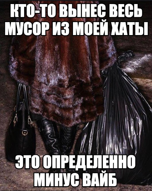 КТО-ТО ВЫНЕС ВЕСЬ МУСОР ИЗ МОЕЙ ХАТЫ ЭТО ОПРЕДЕЛЕННО МИНУС ВАИБ