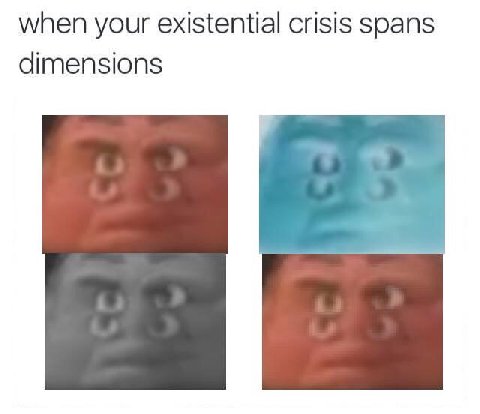 when your existential crisis dimensions