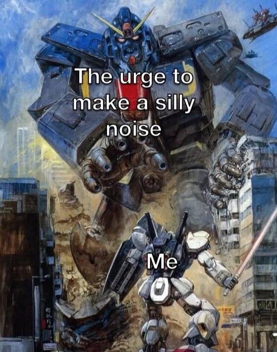 The urge to make a silly