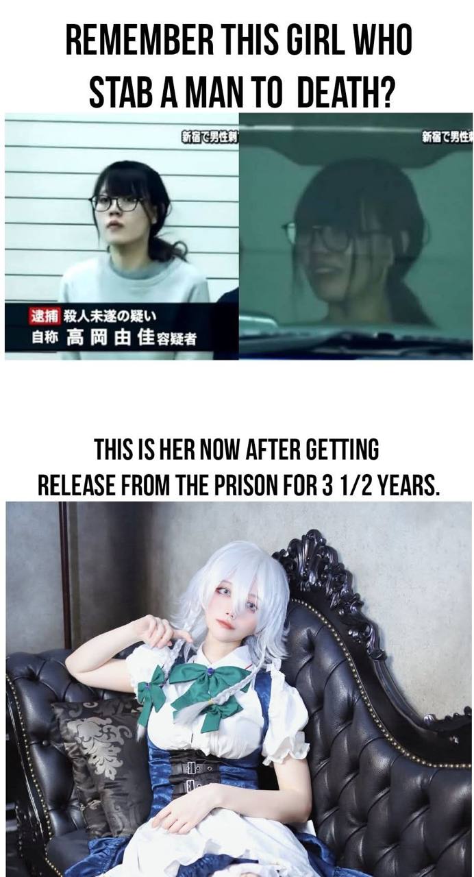 REMEMBER THIS GIRL WHO STAB А MAN DEATH? Bit THIS IS HER NOW AFTER GETTING RELEASE FROM THE PRISON FOR 3 1/2 YEARS. PNG. is в 7