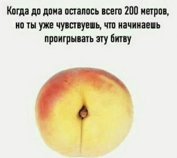 Когда до дома осталось всего 200 метров, но ты уже чувствуешь, что начинаешь проигрывать эту битву