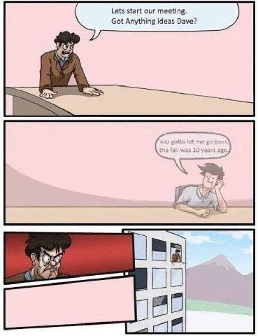Lets start our meeting. Got Anything ideas Dave? [7