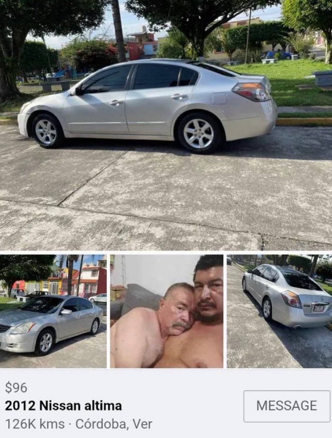 a $96 2012 Nissan altima MESSAGE kms Ver