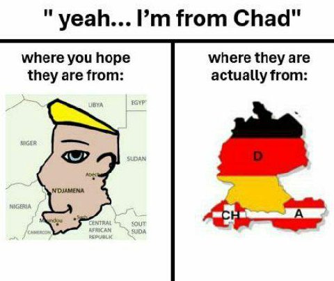 yeah... from Chad" where you hope where they are they are from: actually from: NIGER