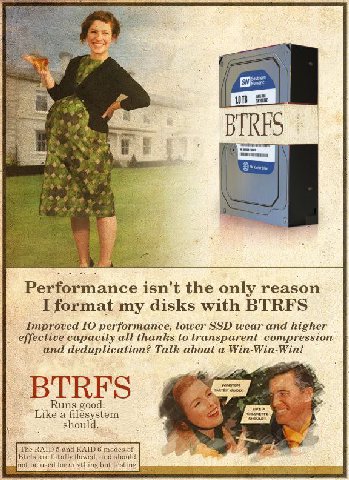at Performance isn't the only reason I format my disks with BTRFS Improved performance, lower SSD wear and higher effective capacity all thanks to transparent compression and deduplication? about a Wi