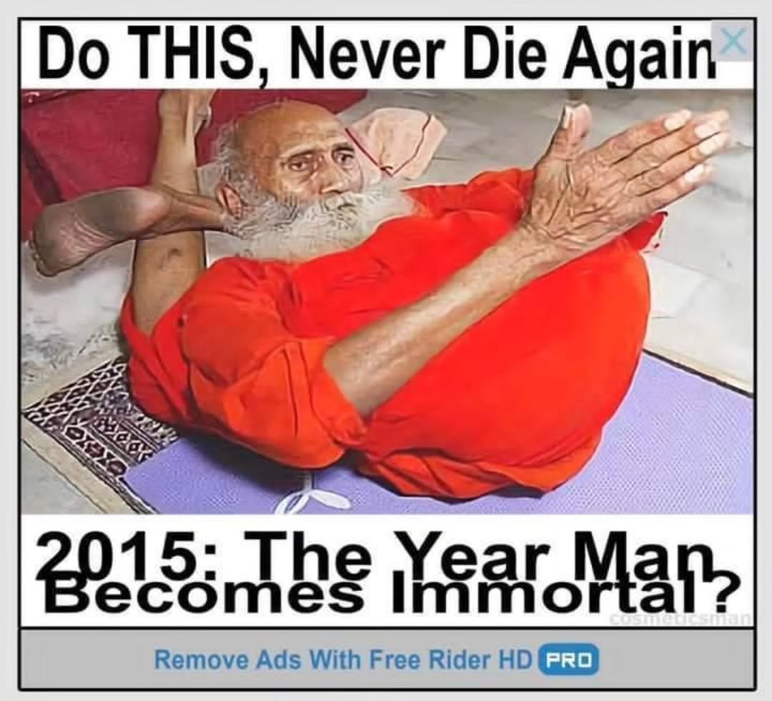 THIS, Never Die Again 4 a 2015; The Year Man, ecomes Immortal