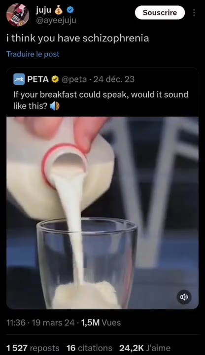 i think you have schizophrenia If your breakfast could speak, would it sound