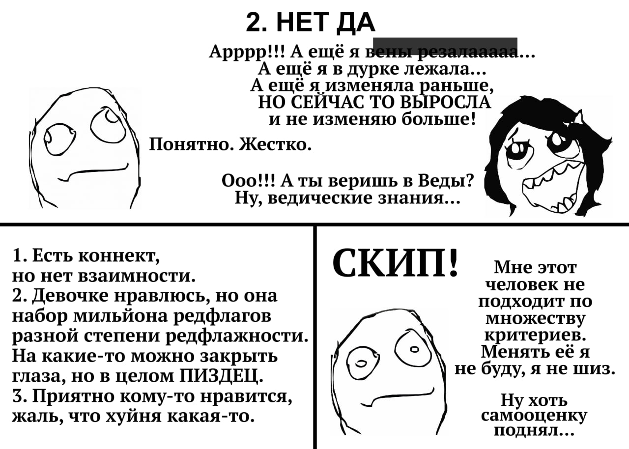 Apppp!!! А ещёя вены резалааааа... A в дурке лежала... A ещё я изменяла раньше, НО СЕЙЧАС ТО ВЫРОСЛА и не изменяю больше! Понятно. Жестко. Ooo!!! А ты веришь в Веды? Ну, ведические знания... 1. Есть к