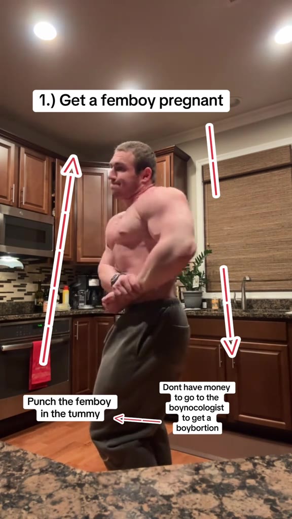 1.) Get a femboy pregnant Punch the femboy ден | in the tummy toget