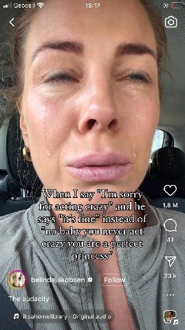 Сеосей 15:17 A 2 sorry crazy" andhe says "it's fine" instead of и "по baby you never act 41 сгаху you are а pertect princess я В belindajakobsen Follow The audacity ikeahomelibrary Original audio (3