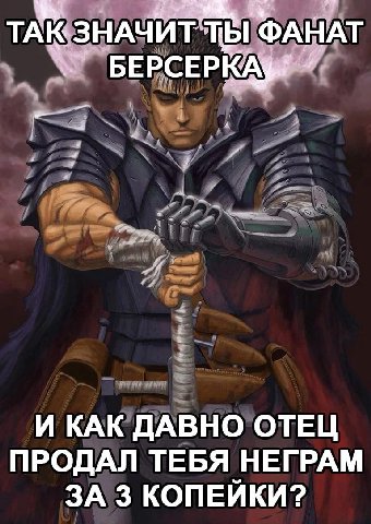 ТАК ЗНАЧИТ" ФАНАТ БЕРСЕР И КАК ДАВНО ОТЕЦ ПРОДАЛ ТЕБЯ НЕГРАМ ЗА 3 КОПЕИКИ?