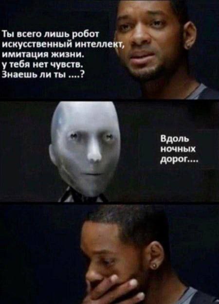 Ты всего лишь робот искусственный интеллект, имитация жизни. у тебя нет чувств. Знаешь ли ты Вдоль ночных дорог...