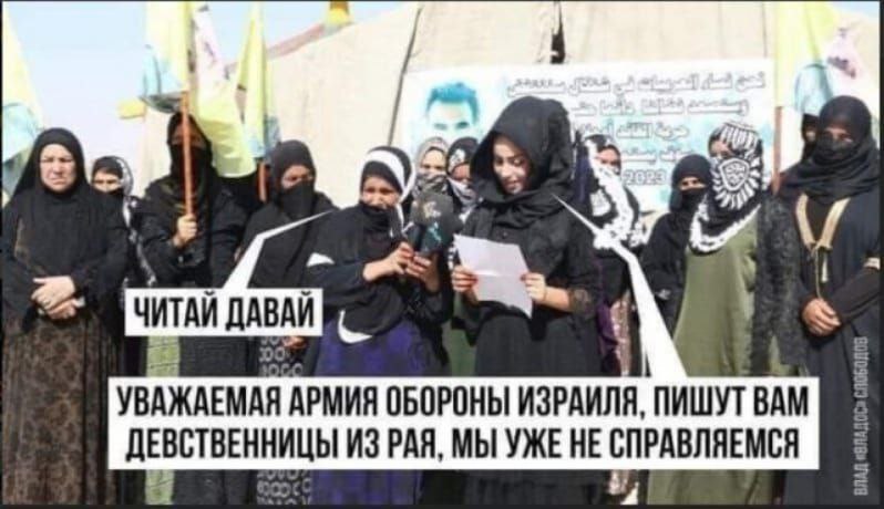 4 ashe УВАЖАЕМАЯ АРМИЯ ОБОРОНЫ ИЗРАИЛЯ, ПИШУТ BAM ДЕВСТВЕННИЦЫ ИЗ РАЯ, МЫ УЖЕ HE СПРАВЛЯЕМСЯ и 5