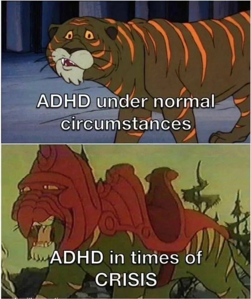 ADHD under normal circumstances ADHD in times of CRISIS