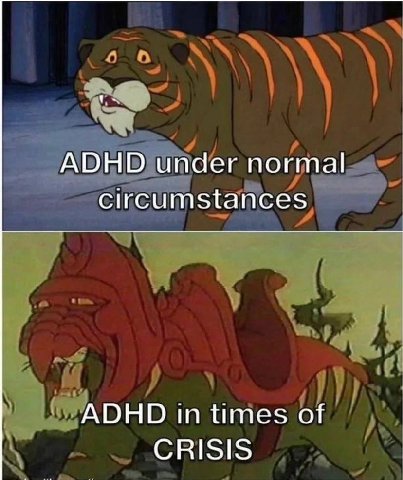 ADHD under normal circumstances ADHD in times of CRISIS